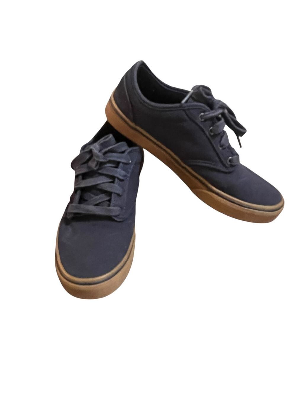 Vans Youth 6 Navy/Gum Canvas Low-Top Atwood Classic Skate Laces Sneakers 721356